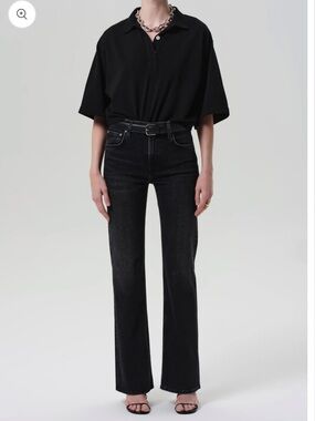 Citizens of Humanity Vidia Mid Rise Boot in Stormy